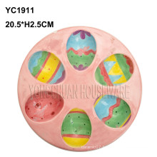 Ceramic Colorful Egg Plate